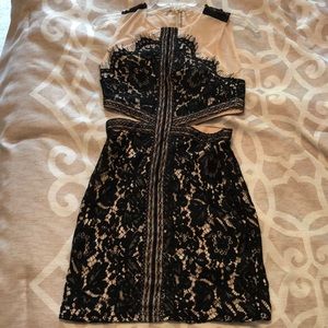 Black Lace Bodycon Dress